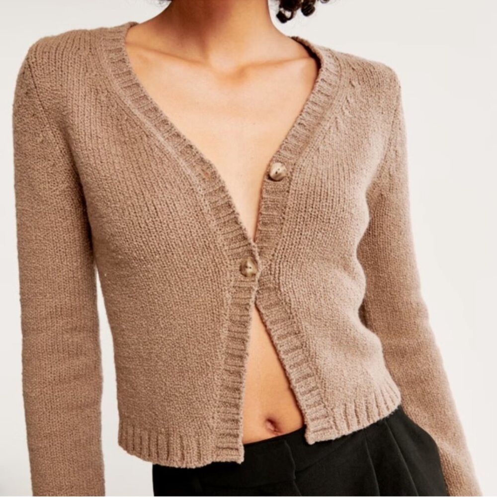 Abercrombie Boucle Sweater Cardigan